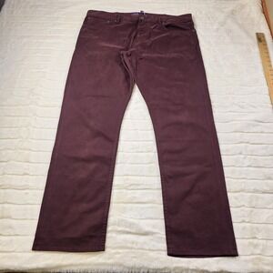Ralph Lauren Purple Label Slim Fit‎ Stretch Sateen Pants Mens 35 Burgundy $595
